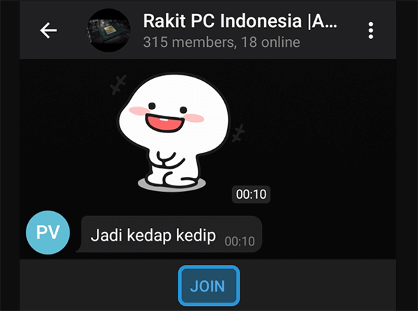 Opsi Join Untuk Bergabung Grup