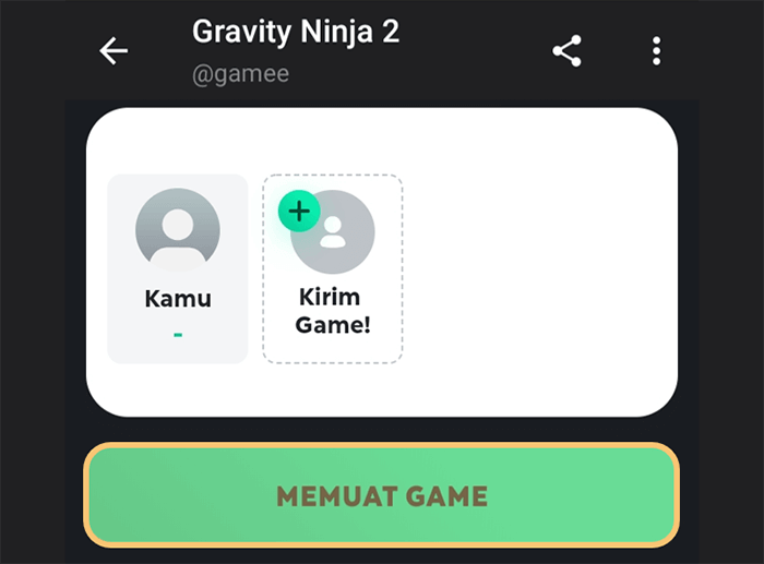 Tombol Memuat Game