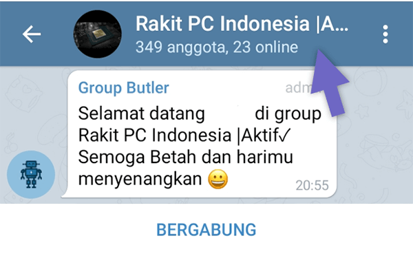 Ketuk Nama Grup