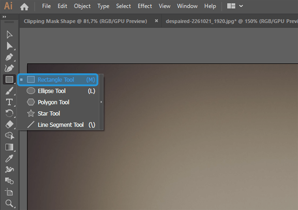 Menu Shape di Adobe Illustrator