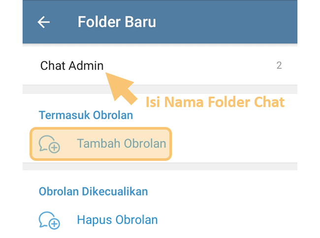 Di folder telegram buat cara Ini Dia