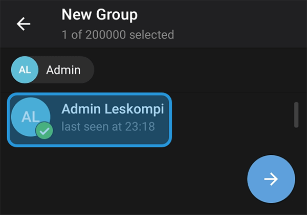 Tambahkan Anggota Grup Telegram