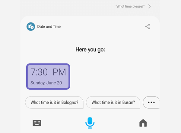 Contoh Bixby Merespon Perintah