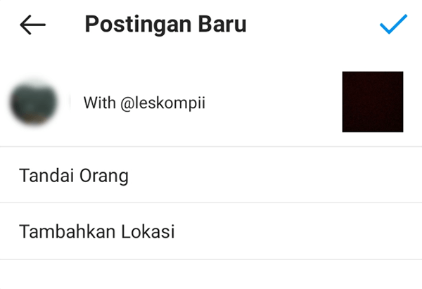 Contoh Mention Instagram