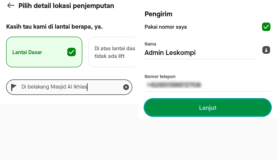 Isi Data Pengiriman Barang