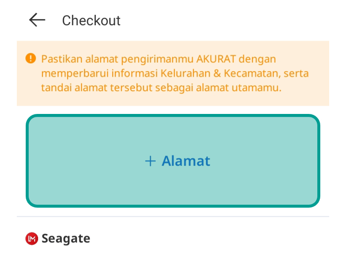 Ketuk Tambah Alamat Lazada