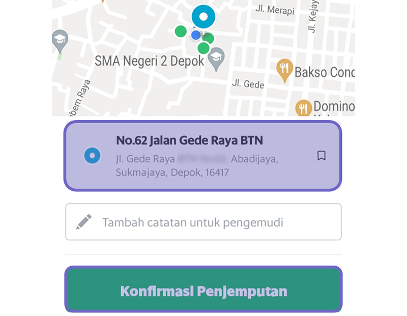 Lakukan Konfirmasi Penjemputan GrabCar