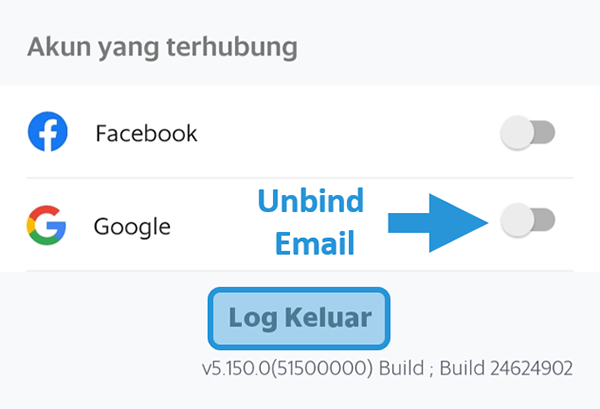 Logout Akun Grab