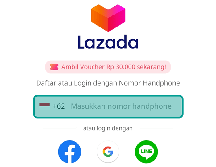 Atur Nomor HP Lazada