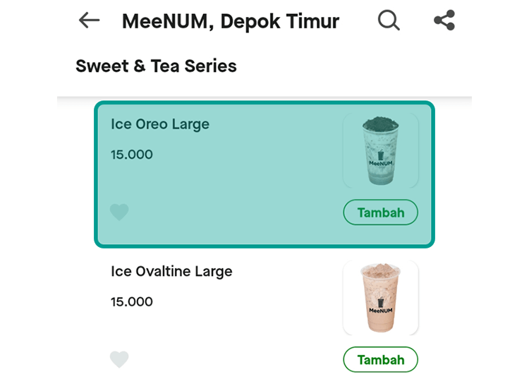 Memilih Menu Makanan GoFood