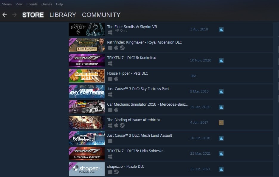 Contoh DLC Game