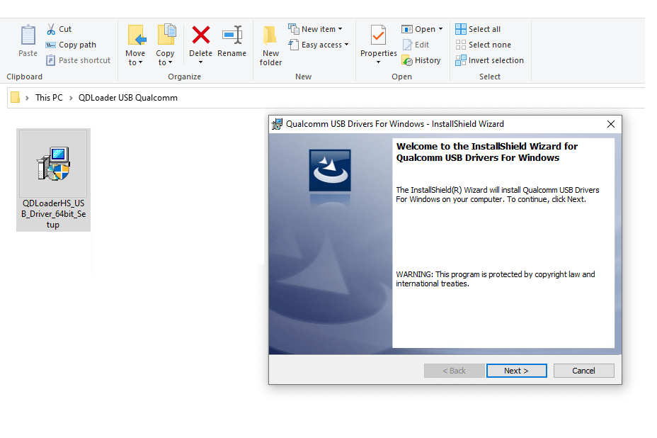 Pasang USB Driver Qualcomm