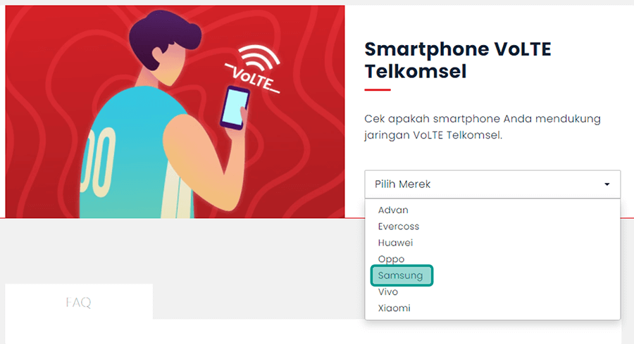 Pilih Merk HP VoLTE