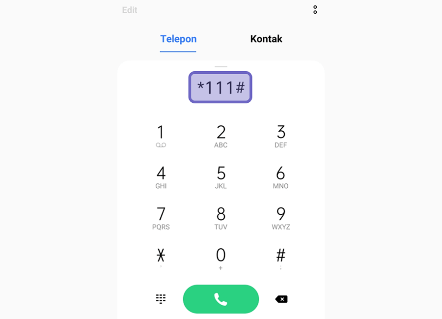 Hubungi Operator Tri Lewat Dial Pad