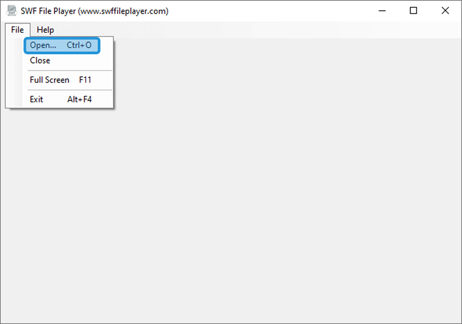 Buka File SWF