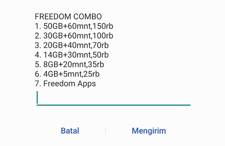 Paket Freedom Combo