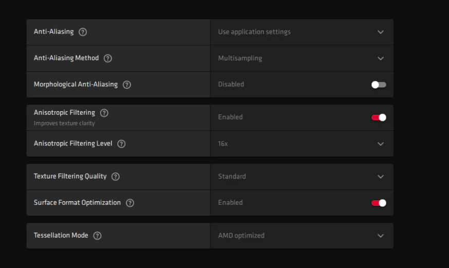 Anisotropic Filtering Driver AMD