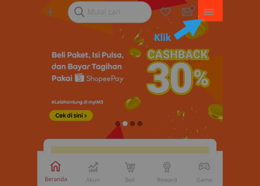 Aplikasi MyIM3 untuk Cek PUK