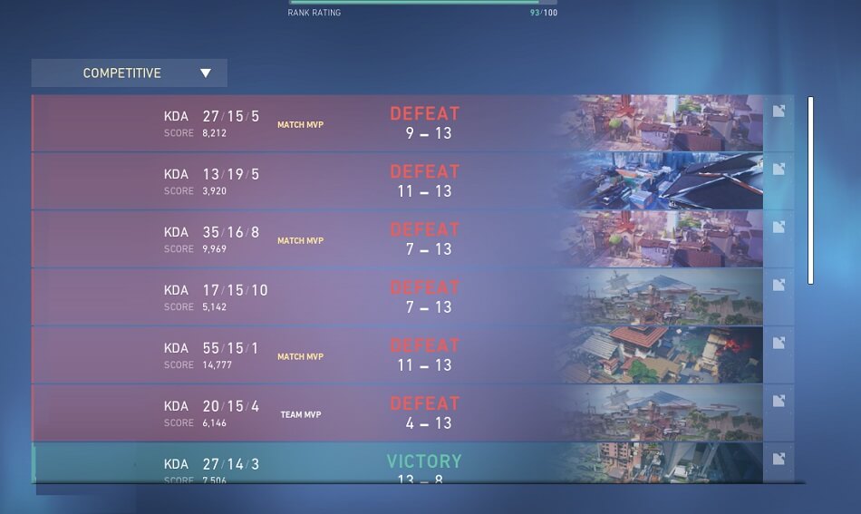 Contoh Game Lose Streak