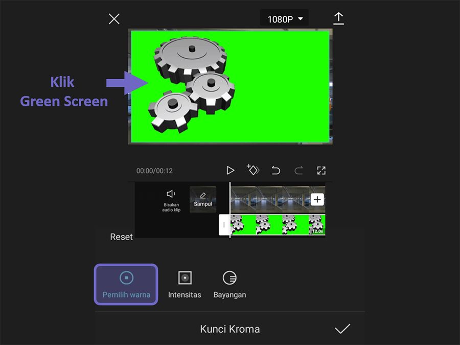 Atur Warna Green Screen