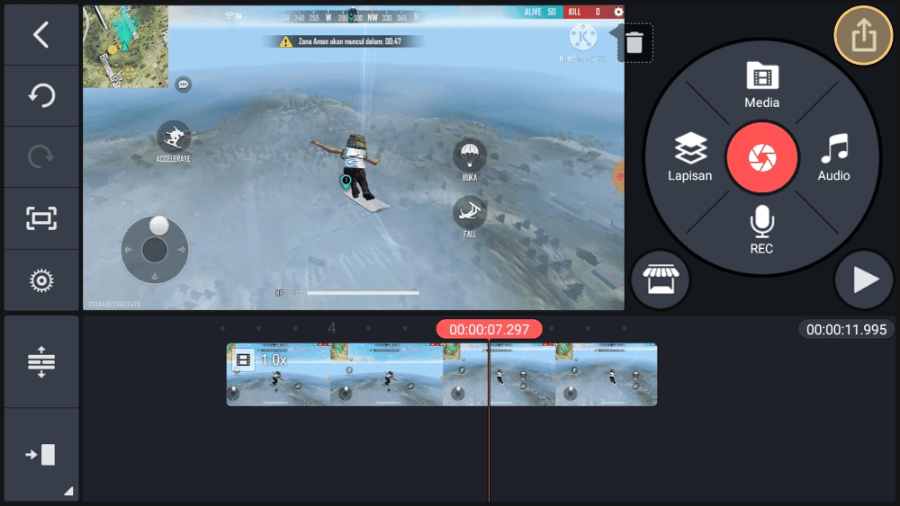 Simpan Hasil Video Kinemasters