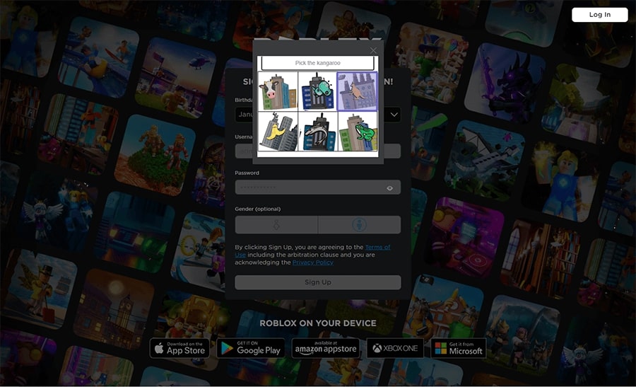 Atur Captcha Roblox