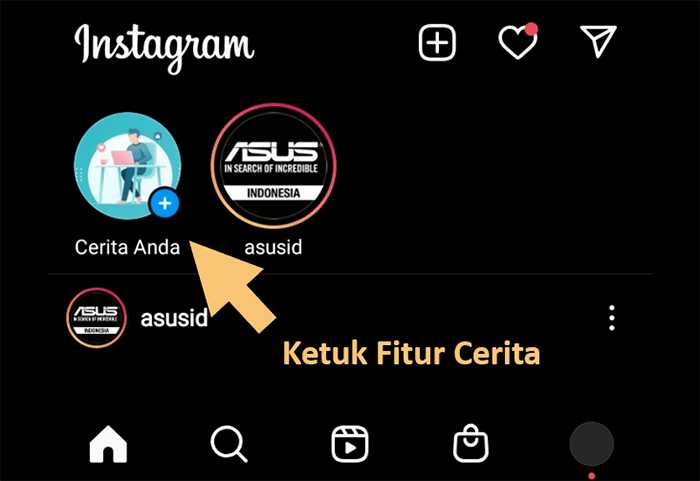 Jalankan Fitur Story IG