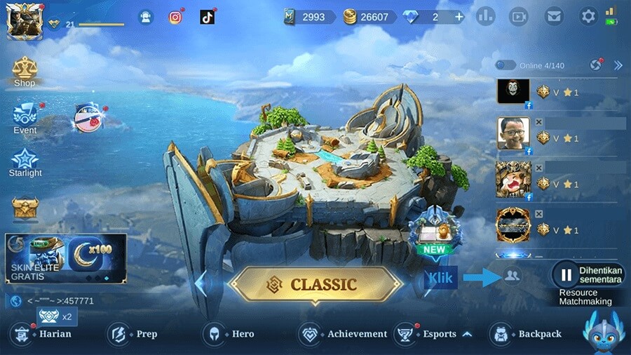 Icon Teman Mobile Legends