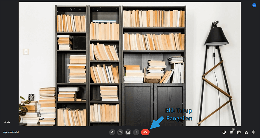 Opsi Tutup Panggilan Google Meet