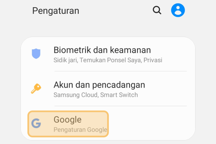 Pilih Pengaturan Google Untuk Akun Free Fire