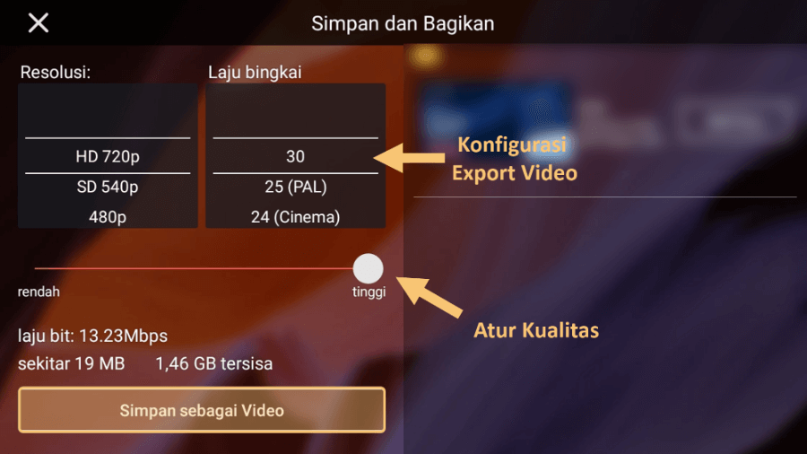 Simpan Klip Video