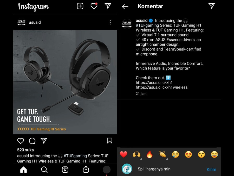 Spill di Instagram