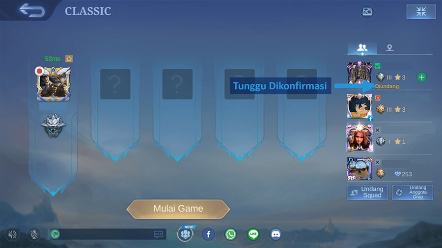 Konfirmasi Teman Mobile Legends