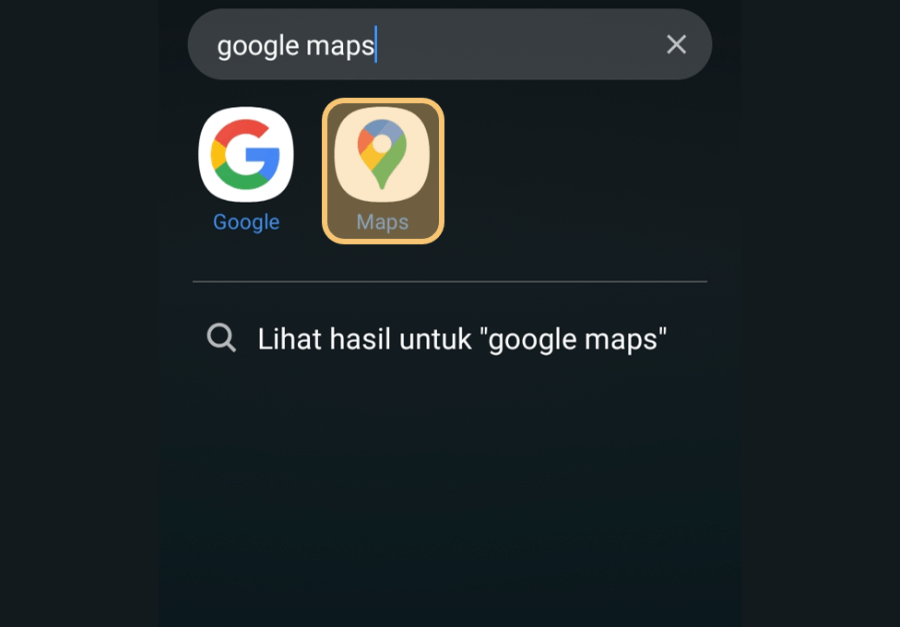 Buka Google Maps di HP