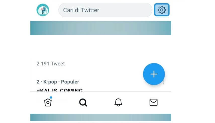 Buka Pengaturan Twitter