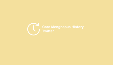 Cara Hapus History Twitter
