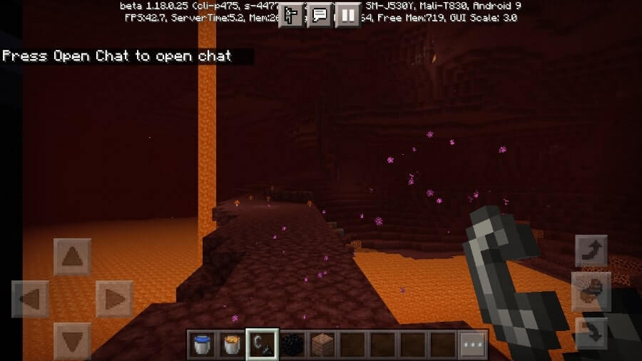 Contoh Masuk ke Nether Portal