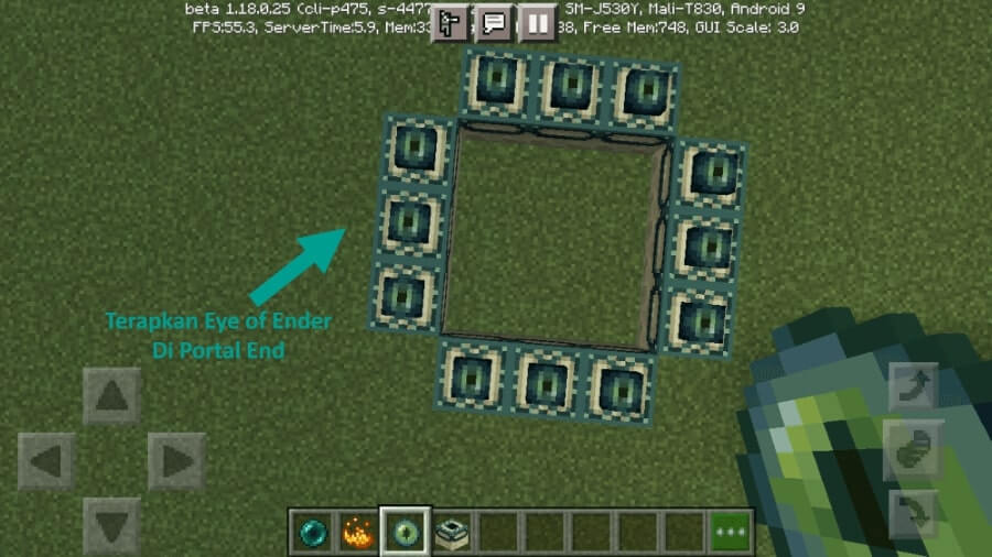 Gunakan Eye of Ender Minecraft