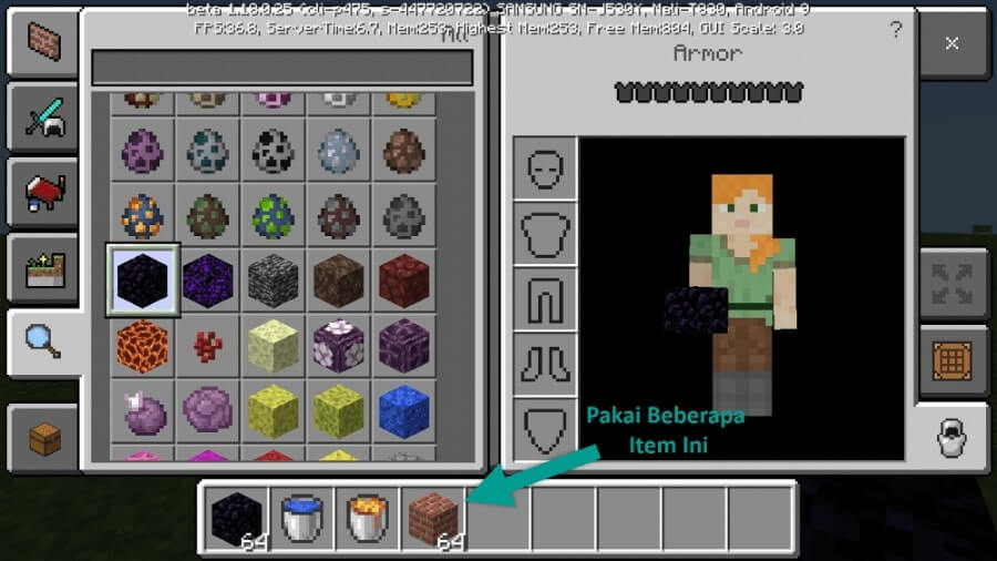 Gunakan Item untuk Membuat Nether Portal