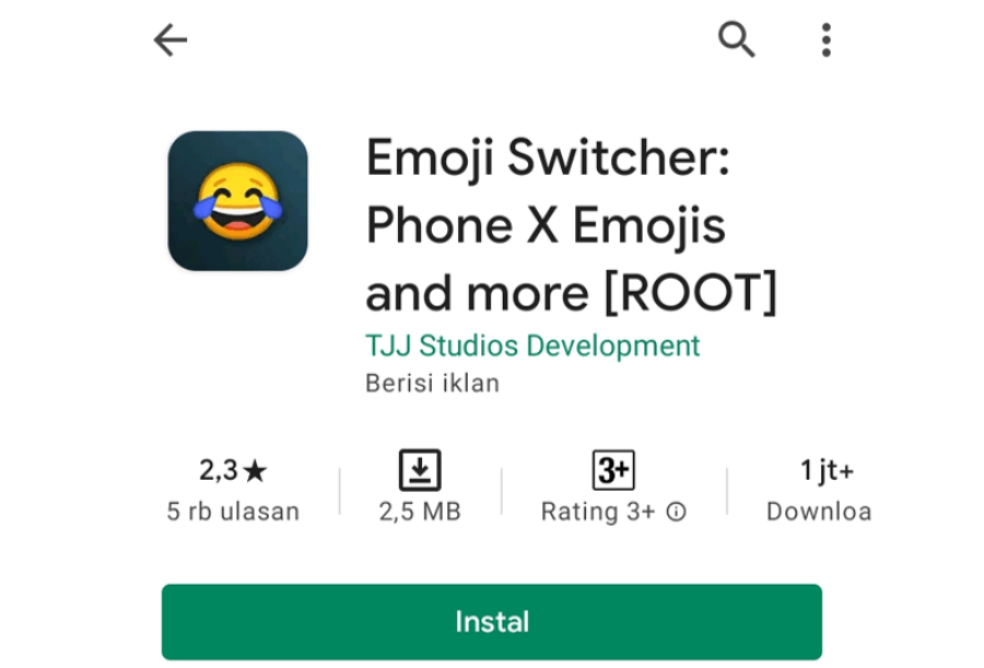 Contoh Aplikasi Emoji Switcher