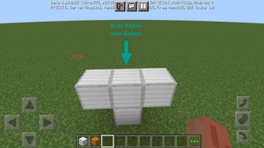 Bangun Badan Iron Golem