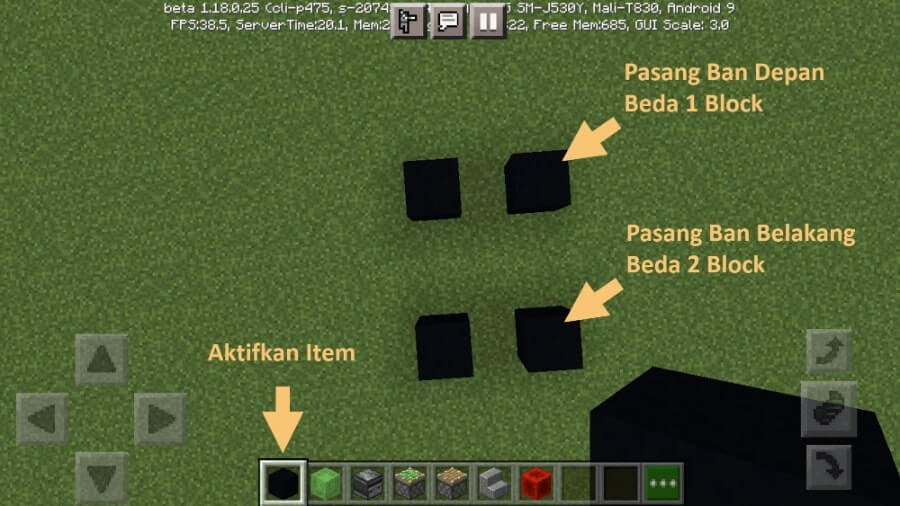 Buat Dulu Ban Mobil Minecraft