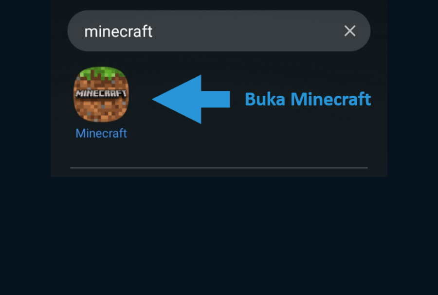 Buka Minecraft PE