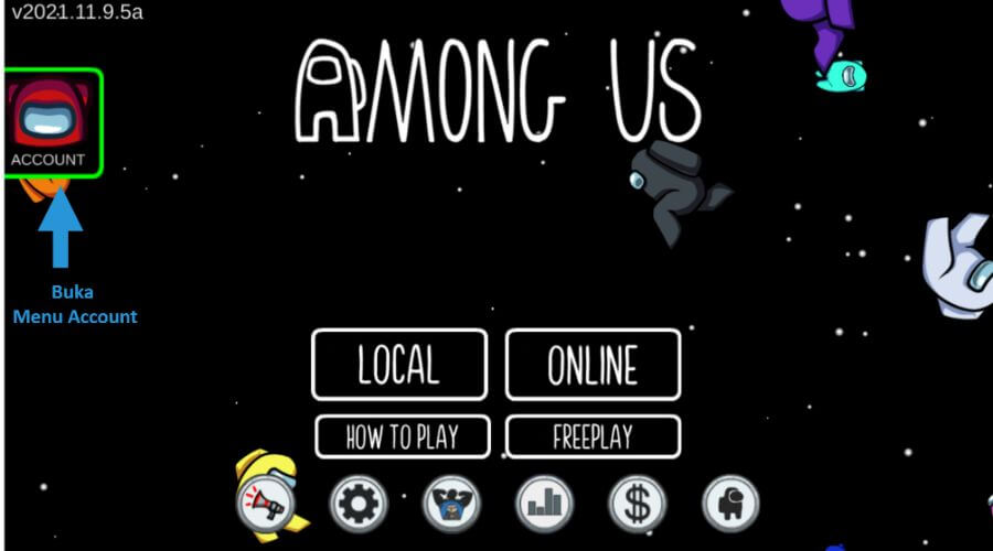 Menu Account Among US