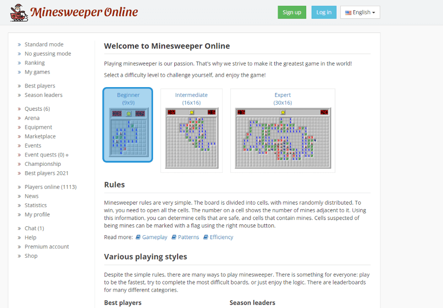 Buka Minesweeper Secara Online