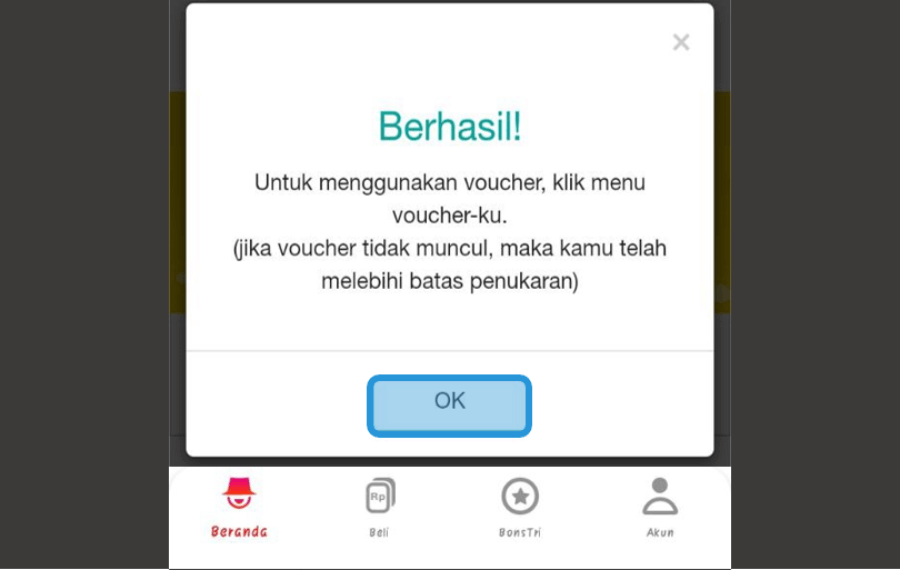 Contoh Sukses Menukar Poin Tri di Bima+