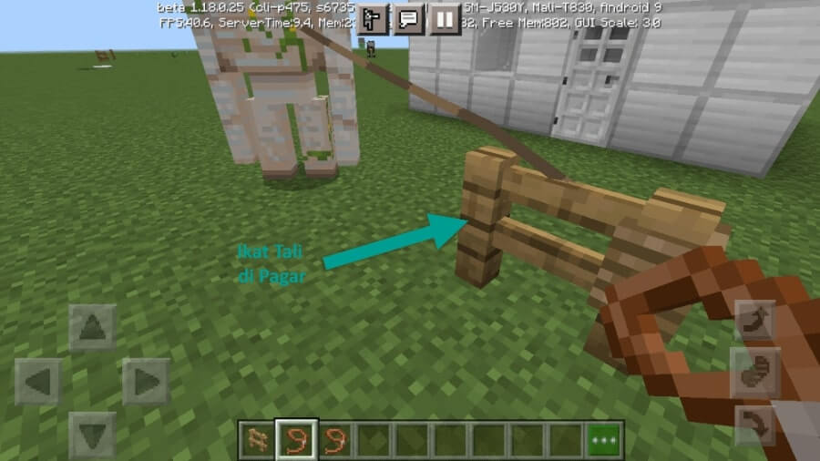 Ikat Tali Pagar Minecraft