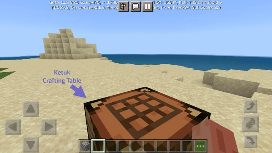 Klik Crafting Table Minecraft