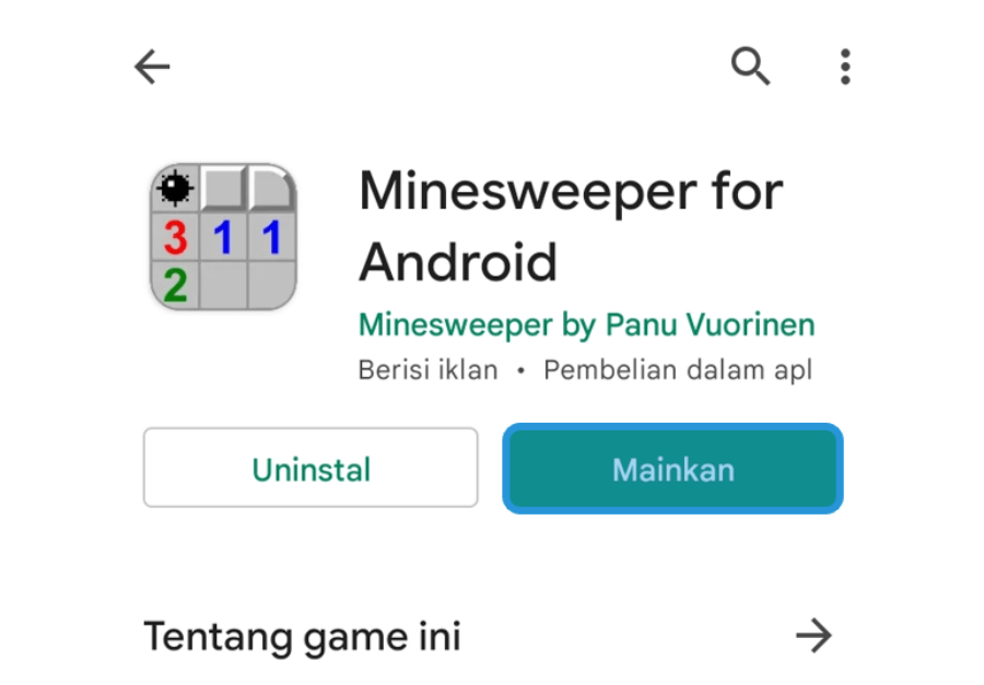 Main Game Minesweeper di Android