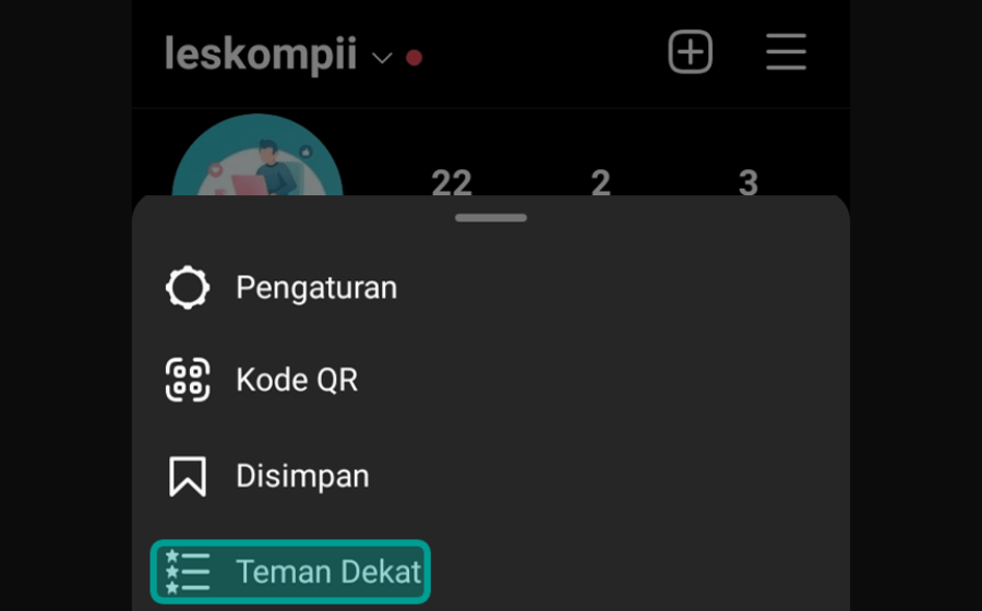 Opsi Teman Dekat